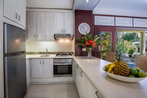 Apartment, Ocean View, Beachfront | Private kitchen | Microwave