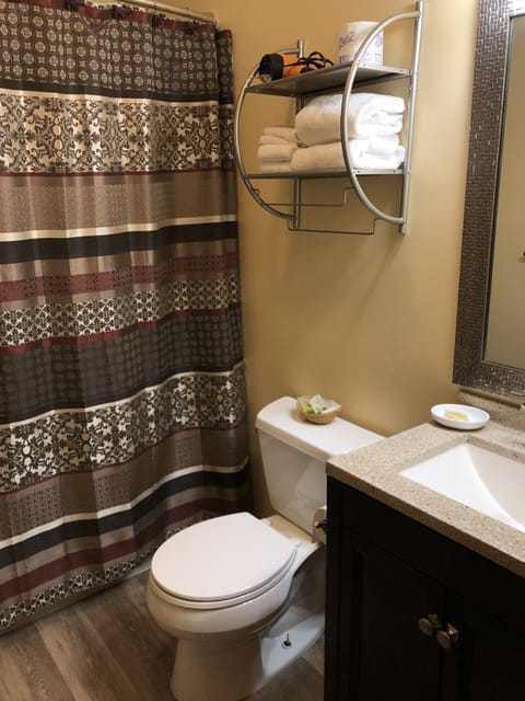 Deluxe Room | Bathroom | Combined shower/tub, free toiletries, hair dryer, towels