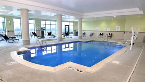 Indoor pool, open 7:00 AM to 10:00 PM, sun loungers