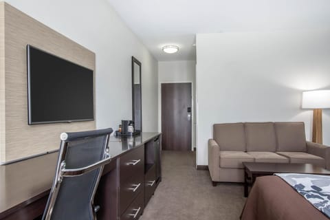 Suite, 1 King Bed, Non Smoking | Desk, blackout drapes, iron/ironing board, free cribs/infant beds