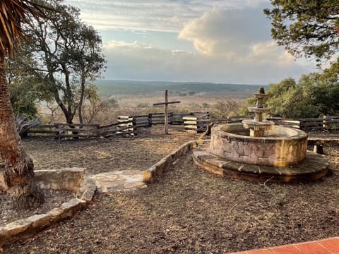 Outdoor wedding area