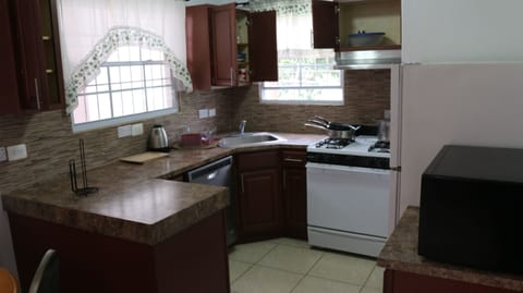 Family Apartment | Private kitchen | Full-size fridge, microwave, oven, stovetop