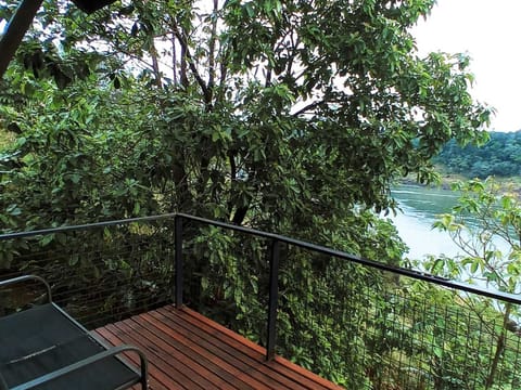 Standard Cabin, 1 Queen Bed, River View | Terrace/patio