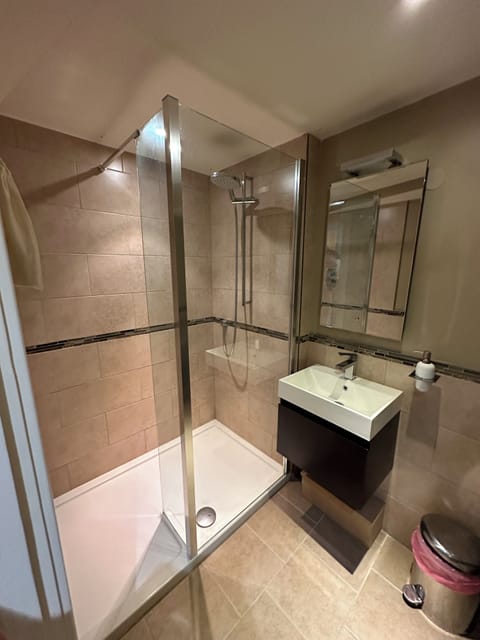 Panoramic Double Room | Bathroom | Hair dryer, towels