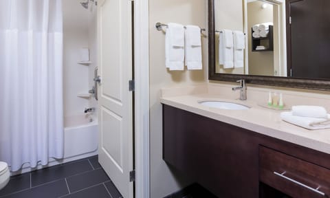 Free toiletries, hair dryer, towels