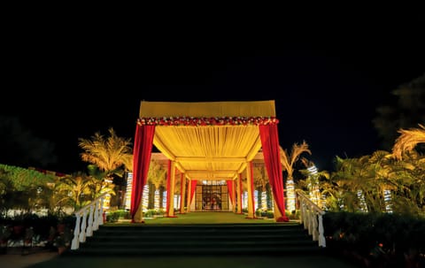 Outdoor wedding area