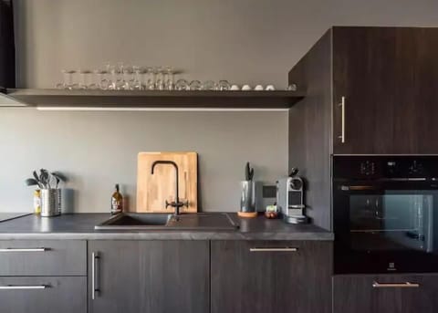 Deluxe Apartment | Private kitchen | Fridge, oven, dishwasher, espresso maker