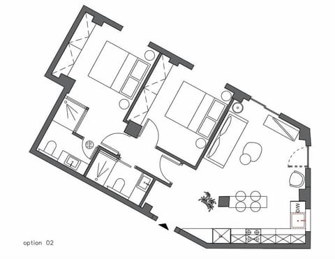 Standard Apartment, Ground Floor | Floor plan