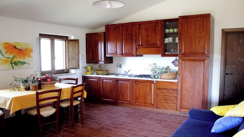 Signature Apartment, 1 Queen Bed with Sofa bed, Garden View, Garden Area | Private kitchen | Full-size fridge, stovetop, espresso maker, coffee/tea maker