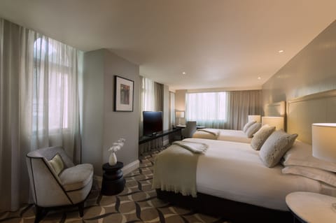 Premium bedding, free minibar, in-room safe, desk