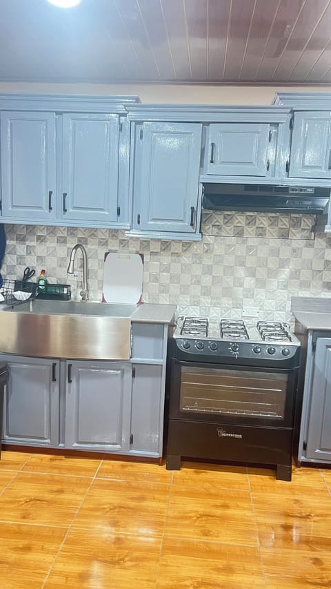 Apartment | Private kitchen | Full-size fridge, microwave, oven, electric kettle