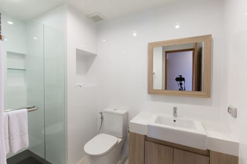 Deluxe Suite | Bathroom | Shower, rainfall showerhead, free toiletries, hair dryer