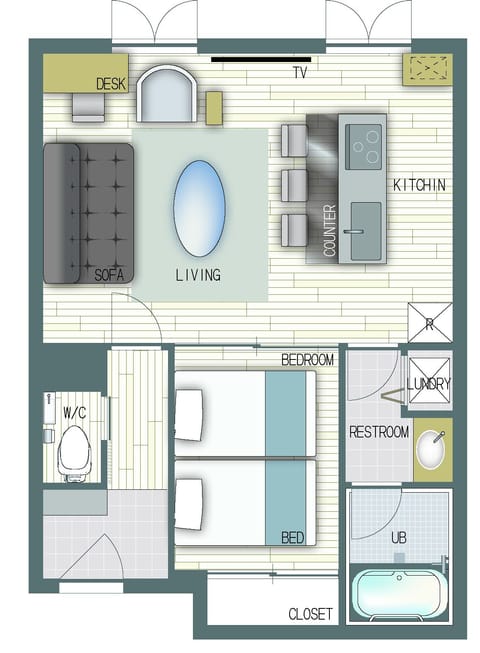 In-room safe, desk, iron/ironing board, free WiFi