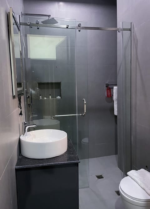 Standard Double Room | Bathroom | Shower, rainfall showerhead, hair dryer, bathrobes