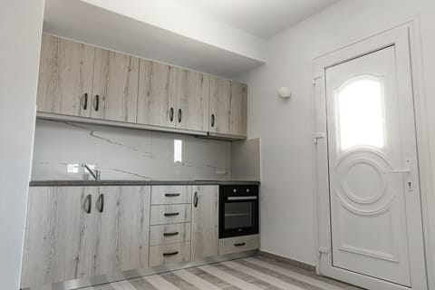 Basic Apartment (Fig) | Private kitchen | Full-size fridge, microwave, oven, coffee/tea maker