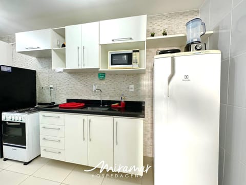 Apartment | Private kitchen | Fridge, microwave, cookware/dishes/utensils