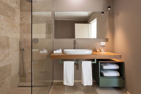 Superior | Bathroom | Shower, designer toiletries, hair dryer, bathrobes