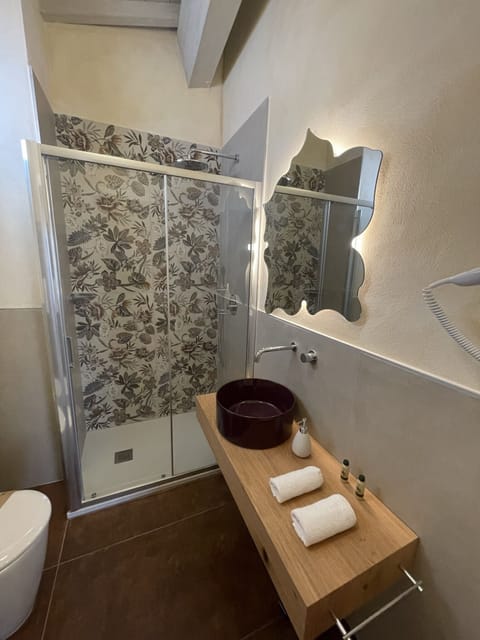 Deluxe Double Room | Bathroom | Shower, hair dryer, bidet, towels