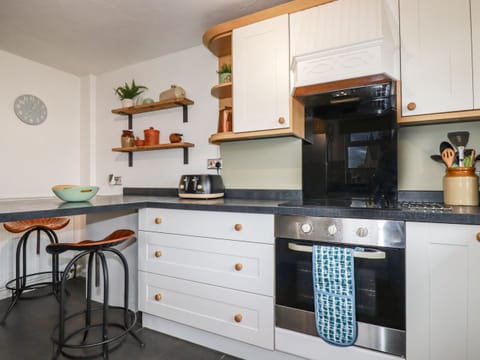 Fridge, dishwasher, electric kettle, toaster