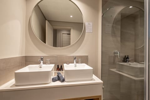 Luxury Suite | Bathroom | Shower, free toiletries, hair dryer, towels