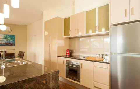 Apartment, 3 Bedrooms | Private kitchen | Fridge, microwave, stovetop, dishwasher