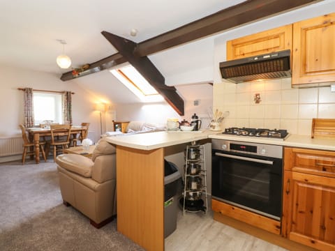 Fridge, dishwasher, electric kettle, toaster