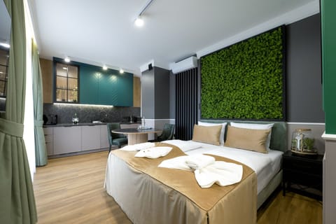 Classic Apartment, 1 Queen Bed, Non Smoking, City View | Premium bedding, pillowtop beds, laptop workspace, blackout drapes