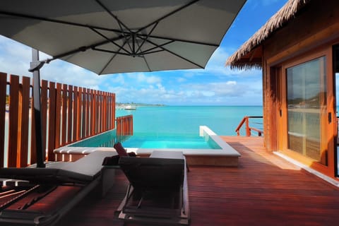 Chairman Sunset Overwater Bungalow Two Bedroom Suite Diamond Club | Terrace/patio