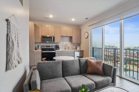 Apartment | Living area | 42-inch Smart TV with digital channels, Netflix, Hulu