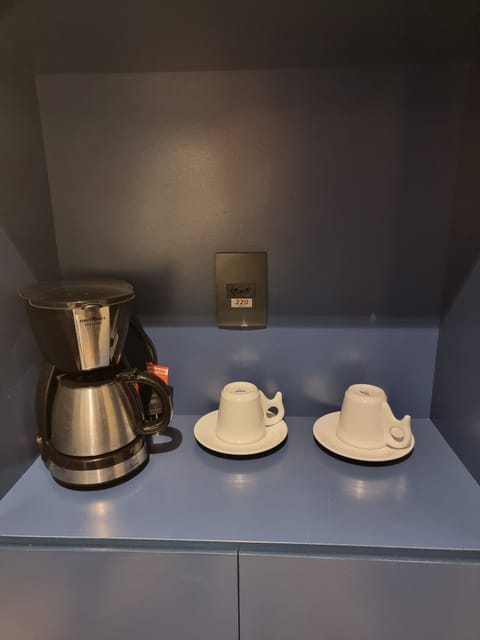 Mini-fridge, microwave, stovetop, electric kettle