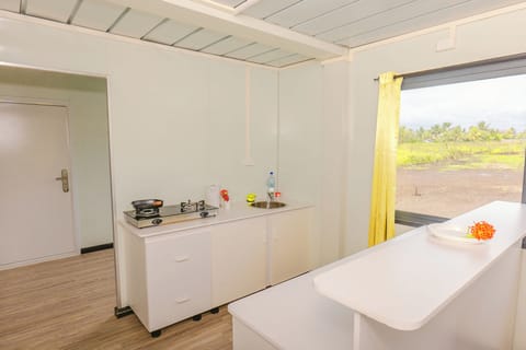 Family Villa, 2 Bedrooms | Private kitchen | Mini-fridge, toaster, cleaning supplies, paper towels