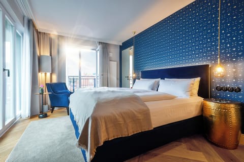 Double Room Large Penthouse | Premium bedding, down comforters, minibar, in-room safe