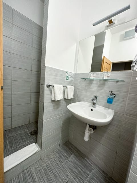 Comfort Double Room | Bathroom | Shower, free toiletries, hair dryer, towels