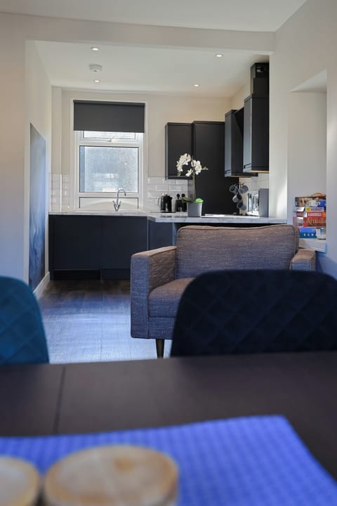 Apartment | Private kitchen | Fridge, microwave, oven, stovetop