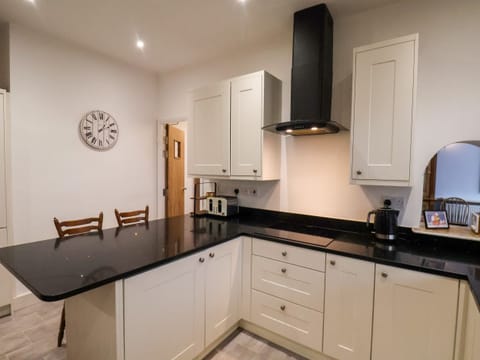 Fridge, dishwasher, electric kettle, toaster