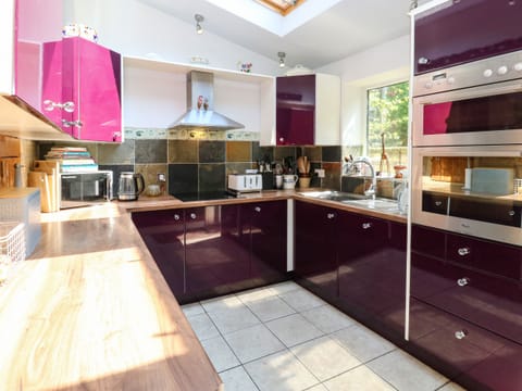 Fridge, dishwasher, electric kettle, toaster