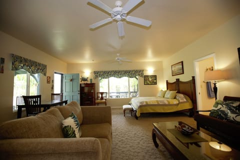 Mauna Kea Room, Private Entry & Private Bath with A/C | Premium bedding, Select Comfort beds, individually decorated