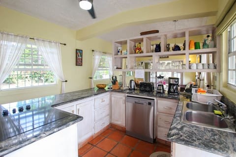 House, 3 Bedrooms | Private kitchen | Fridge, coffee/tea maker