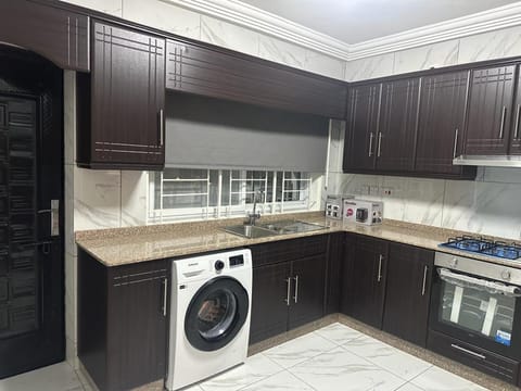 Apartment | Private kitchen | Fridge, microwave, oven, stovetop