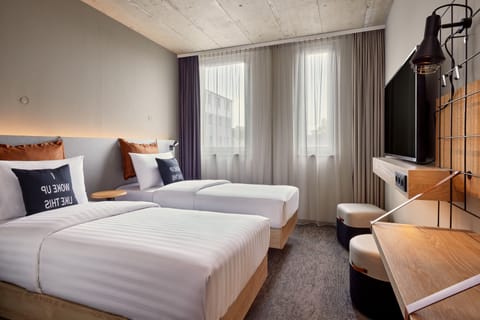 Room, 2 Twin Beds, City View | Premium bedding, desk, laptop workspace, soundproofing