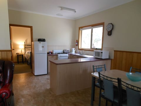 Luxury 2 Bedroom Cottage | Private kitchen | Full-size fridge, microwave, coffee/tea maker, electric kettle