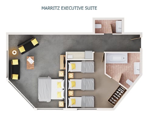 Executive Suite, 2 Bedrooms | Floor plan