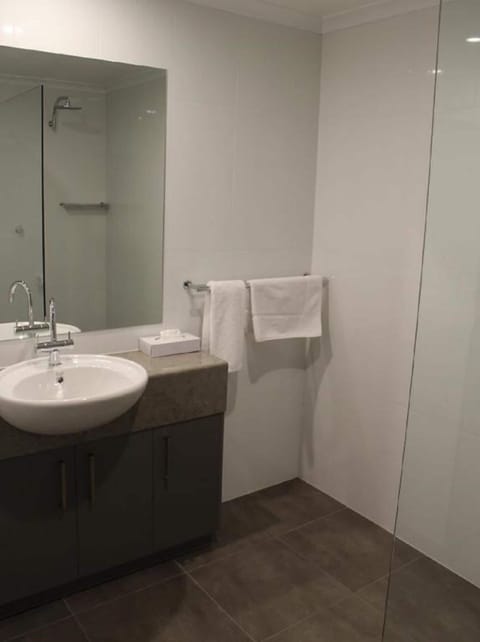 Deluxe Room | Bathroom | Shower, hair dryer, towels