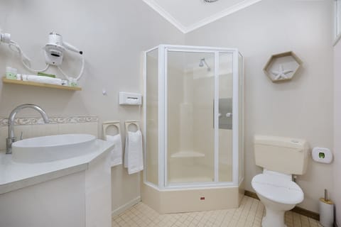 Standard Room | Bathroom | Shower, hair dryer, towels