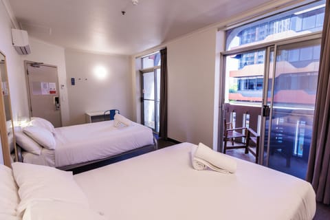 Double Plus One Balcony with Shared Bathroom | Blackout drapes, free WiFi, bed sheets