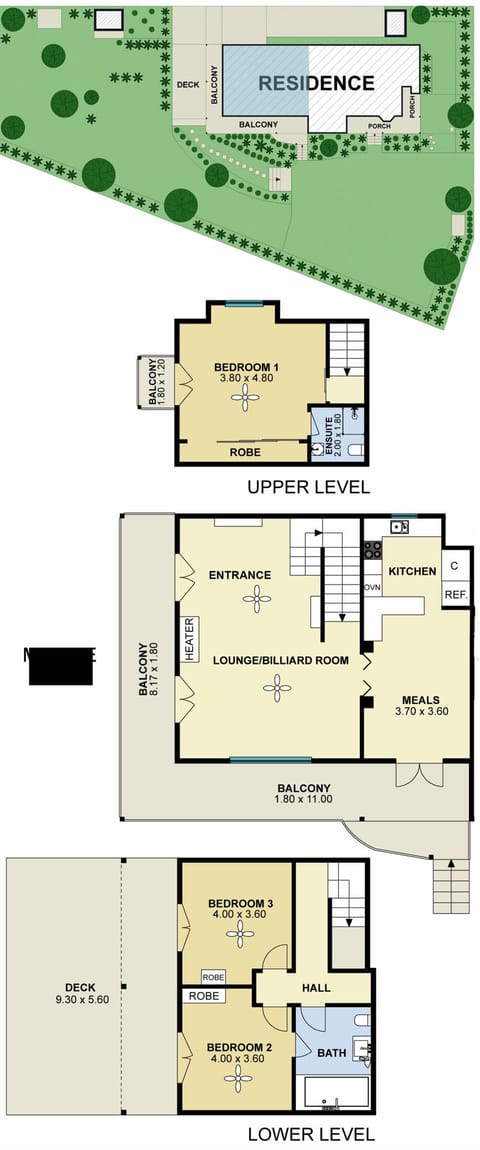 Exclusive House, 3 Bedrooms, Terrace | Floor plan