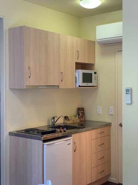 Deluxe Studio, Mountain View (Budget Studio Apartment) | Private kitchenette | Microwave, stovetop, coffee/tea maker