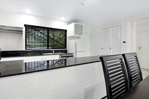 Two Bedroom Standard Apartment | Private kitchen | Full-size fridge, microwave, stovetop, dishwasher