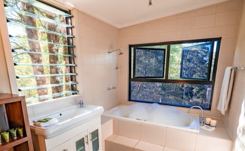 Indoor spa tub