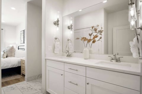 Townhome, Multiple Beds, Patio, Mountain View (Hygge House) | Bathroom | Hair dryer, towels